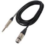 Câble Digiflex 1/4" mâle stéréo à XLR femelle -15'