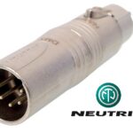 Adaptateur Neutrik XLR 3 pôles femelle - XLR 5 pôles mâle