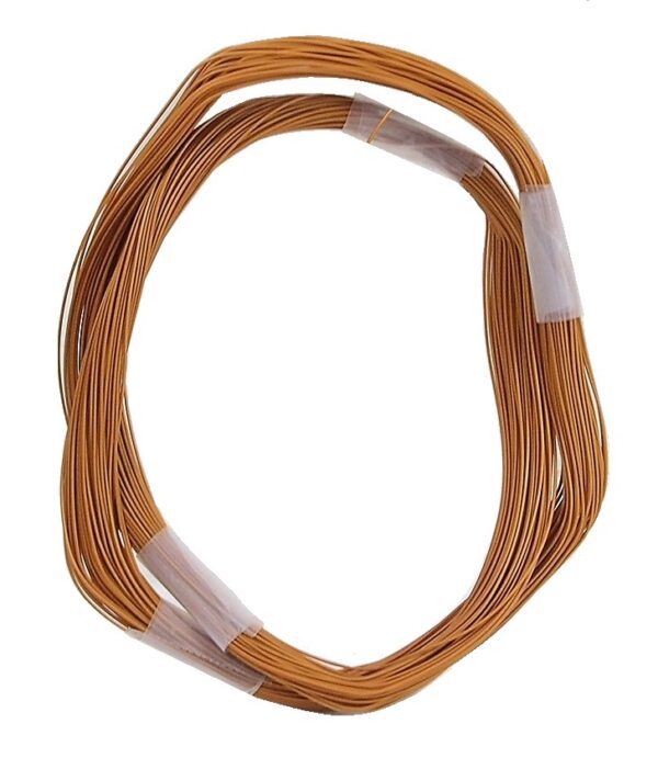 Fil Wire wrap 1 conducteur 30 awg brun