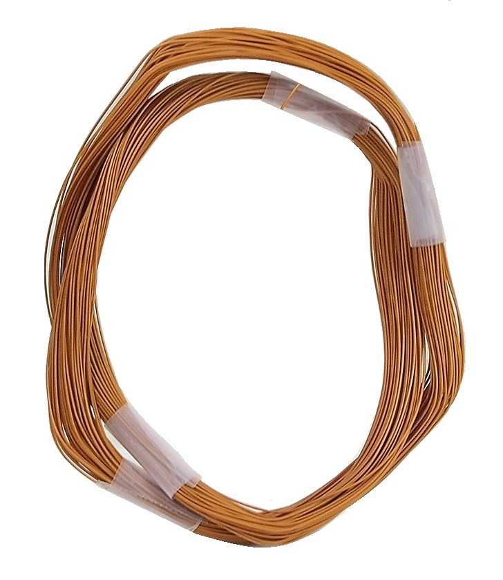 Fil Wire wrap 1 conducteur 30 awg brun