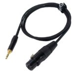 Câble audio fiche 3.5 mm à XLR femelle - 3'