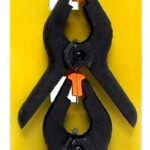 Ensemble de 2 serres en plastique noir - 4"