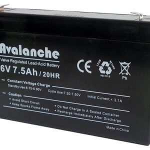 Batterie rechargeable 6V 7.5 Ah
