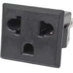 Fiche AC femelle châssis à 3 contacts 220V