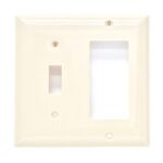 Plaque murale double pour interrupteur