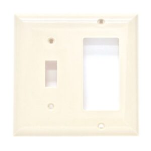 Plaque murale double pour interrupteur