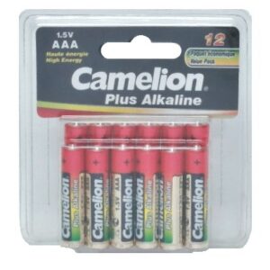 Paquet de 12 piles AAA alcaline de 1.5 Volts