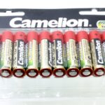 Paquet de 24 batteries alcaline AAA 1.5 volts de marque Camelion.