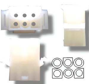 Prise molex femelle 6 contacts  0.100