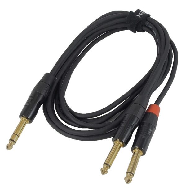 Câble Digiflex 1/4" mâle stéréo à 2 X mâle mono