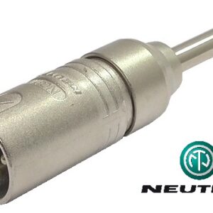 Adaptateur Neutrik 1/4" mâle mono à XLR mâle