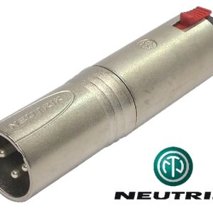 Adaptateur Neutrik 1/4" femelle stéréo à XLR mâle