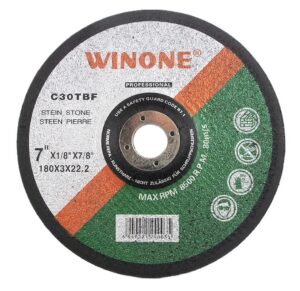 Meule pour rectifieuse 7" pour la pierre