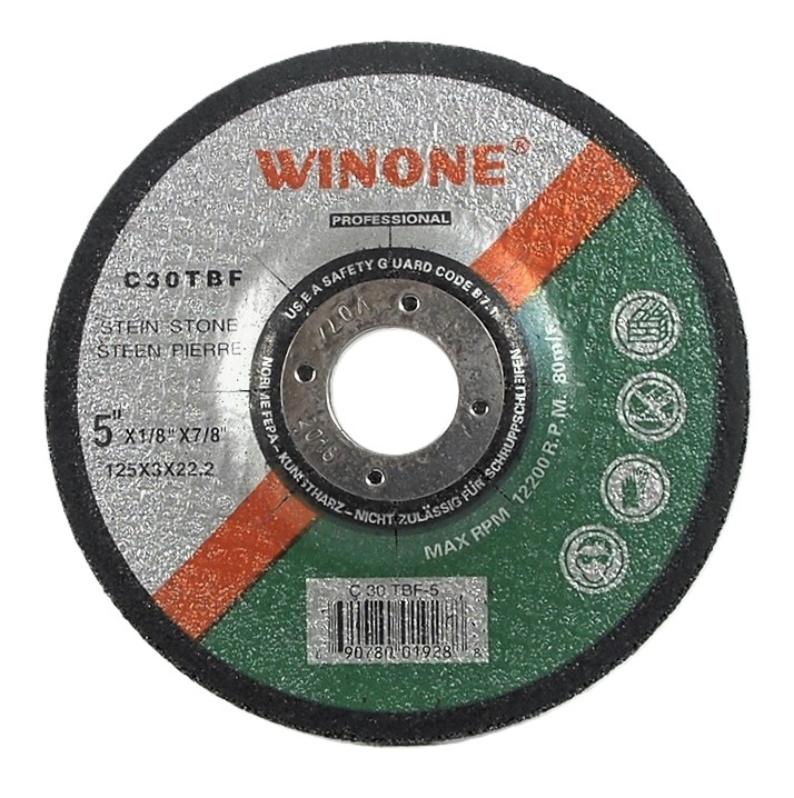 Meule pour rectifieuse 5" pour la pierre