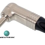 Connecteur Neutrik 1/4" mâle stéréo 90 degrés