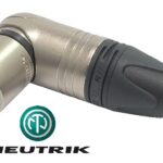 Connecteur Neutrik XLR mâle 3 contacts à 90 degrés