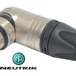 Connecteur Neutrik XLR fem. 3 contacts à 90 degrés