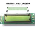 Afficheur LCD sur fond vert