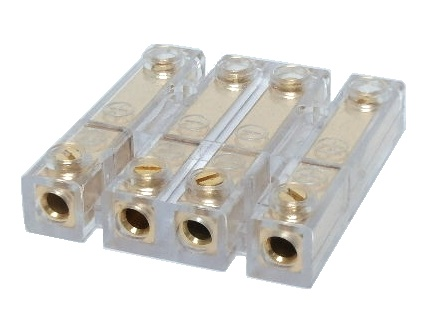 Terminal d'union plat 4 connections 10-12 AWG