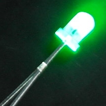 DEL vert 3 mm - 1.9 à 2.3 V