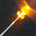 DEL jaune-orange transparent de 3 mm