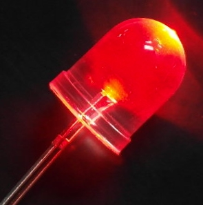 DEL transparent rouge 10 mm - 1.9V
