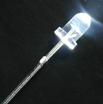 DEL HD blanc 3 mm 2.9V à 3.3V
