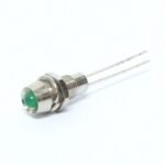 Del vert 3 mm avec support en métal 2.1 V