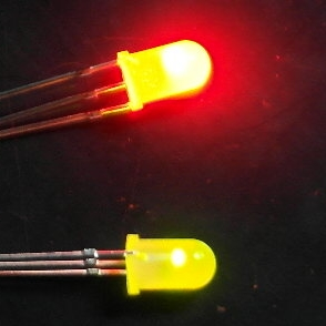 DEL bi-colore vert et rouge de 5 mm
