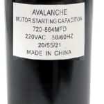 Condensateur pour moteur 220 VAC, 720-864 uF