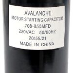 Condensateur pour moteur 220 VAC, 708-850 uF