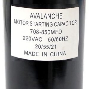 Condensateur pour moteur 220 VAC, 708-850 uF