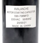 Condensateur pour moteur 220 VAC, 590-708 uF