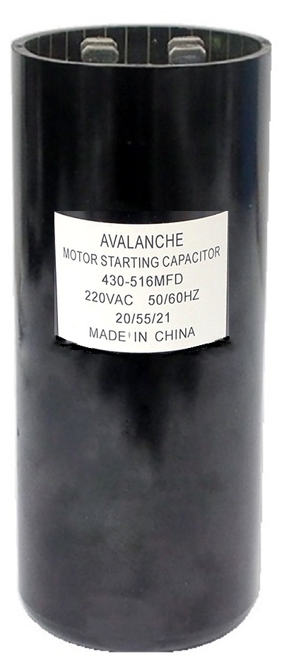 Condensateur pour moteur 220 VAC 430-516 uF