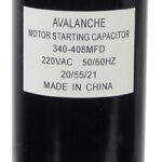Condensateur pour moteur 220 VAC, 340-408 uF