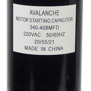 Condensateur pour moteur 220 VAC, 340-408 uF