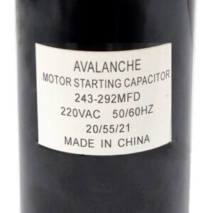 Condensateur pour moteur 220 VAC 243-292 uF