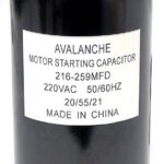 Condensateur pout moteur 220 VAC, 216-259 uF