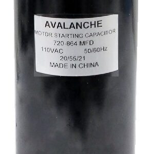 Condensateur pour moteur 125 VAC 720-864 uF
