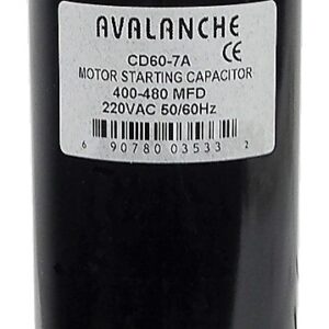 Condensateur pour moteur 220 VAC, 400-480 uF