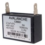 Condensateur pour ventilateur 400 VAC, 2.5 uF