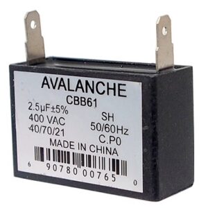 Condensateur pour ventilateur 400 VAC, 2.5 uF