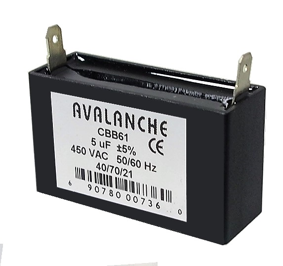 Condensateur pour ventilateur 400 VAC, 5.0 uF