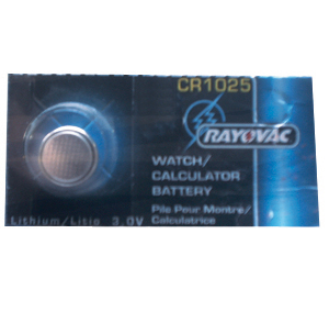Pile bouton CR1025 au lithium