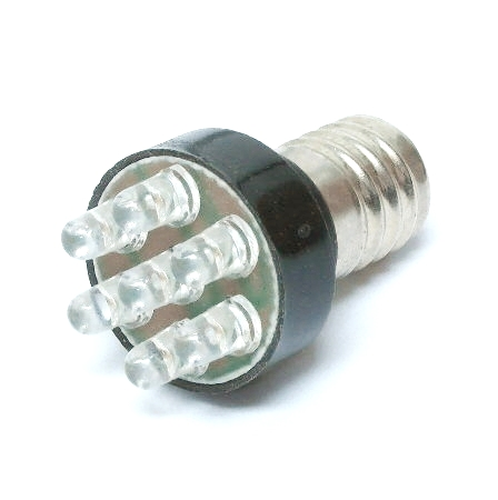 Ensemble de 7 DELs vertes sur boulon