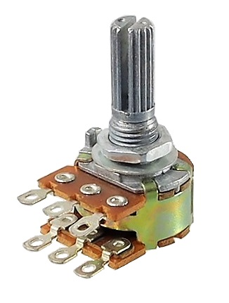 Potentiomètre logarithmique stéréo - 20 KΩ