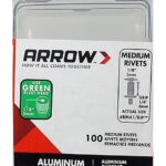 Paquet de 100 rivets 1/8" (3 mm) en aluminium