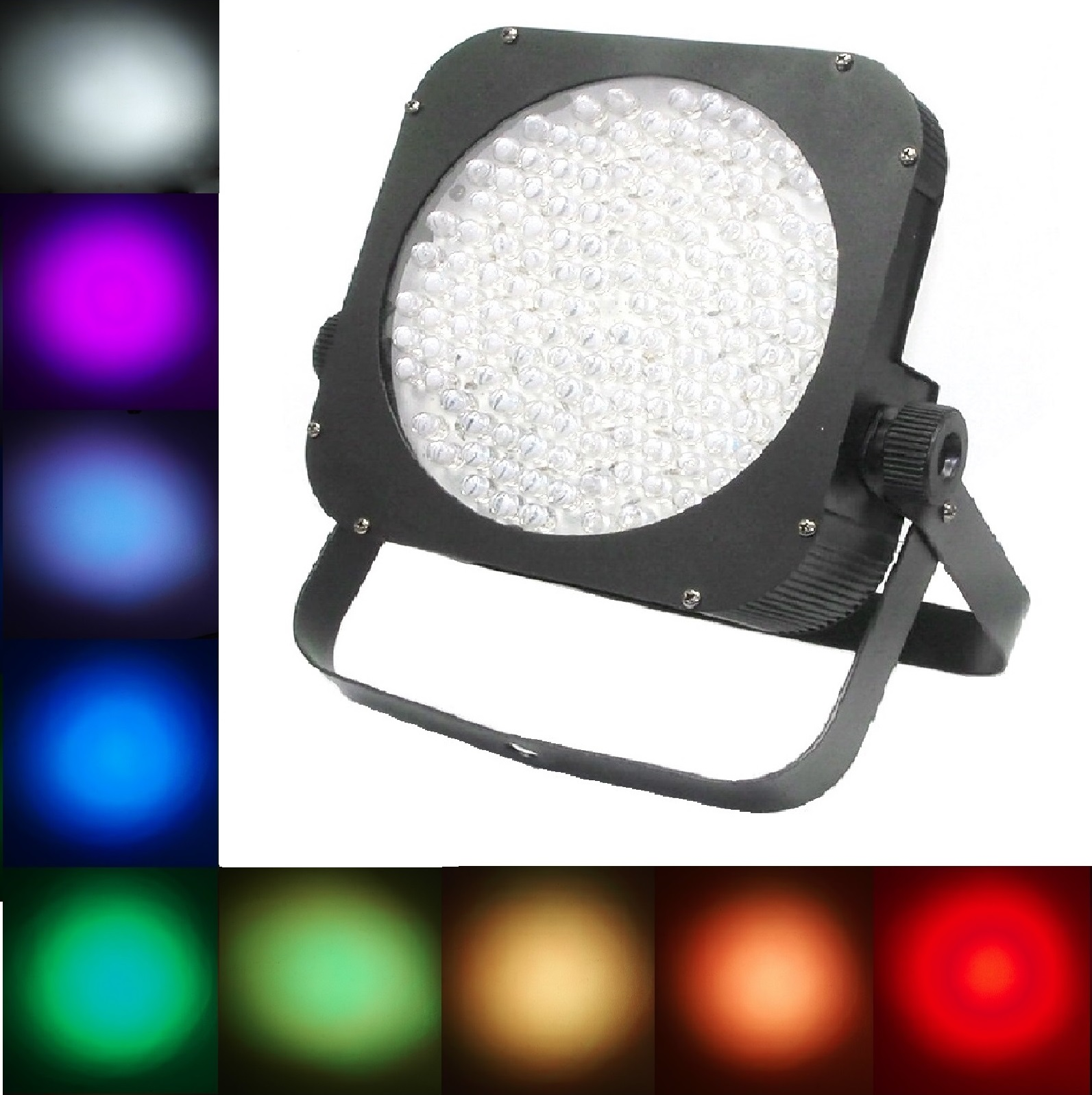 Projecteur PAR mince à 198 DELs (RVBAB)