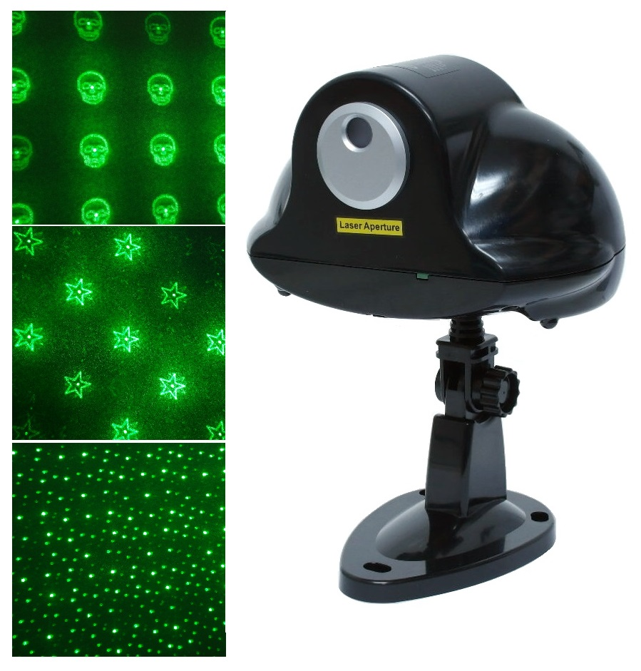 Laser vert avec motifs "Scatter star"