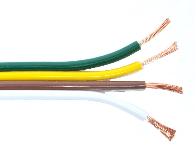 Fil pour remorque 4 conducteurs calibre 18 AWG